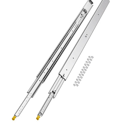 Locking Drawer Slides, 52 in Full Extension, 500 lb Pair
