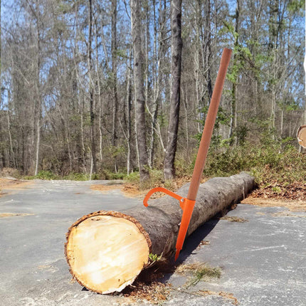 Log Peavey Cant Hook with 46.5 in Wooden Handle, 18 in Max Log Diameter