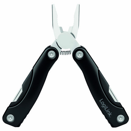 LogiLink 11-in-1 Multitool with Knife and Bottle Opener, Nylon Pouch
