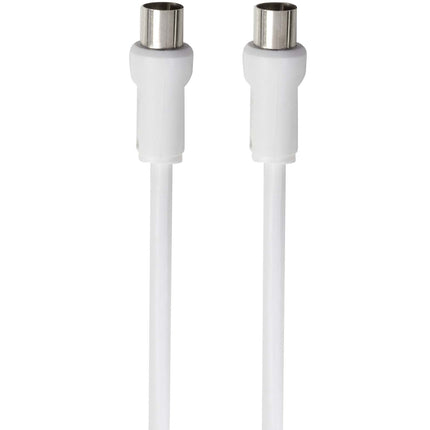 LogiLink TV Antenna Cable 2.5 m, IEC Male to Female, White, Double Shielded