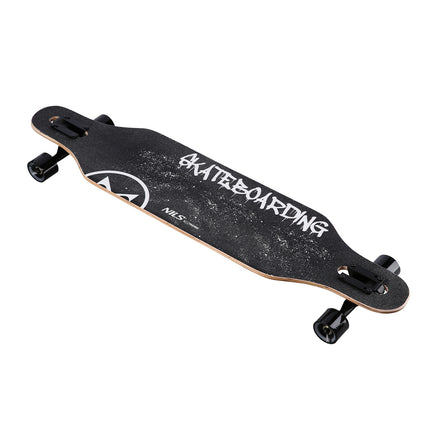 Longboard – Skull Design, Wood Deck