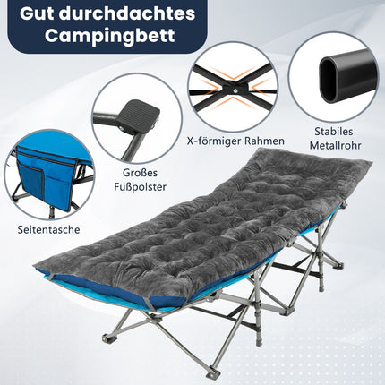 Lounge Chair Cushion 190x70 cm, Crystal Velvet, Gray