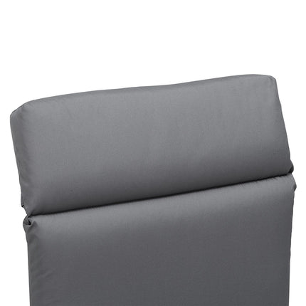 Dark gray garden chair cushion - 196 x 55 x 8 cm