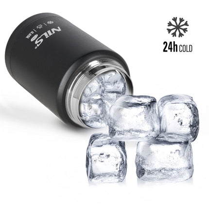 Lunch Thermos 550ml, Black, Stainless Steel