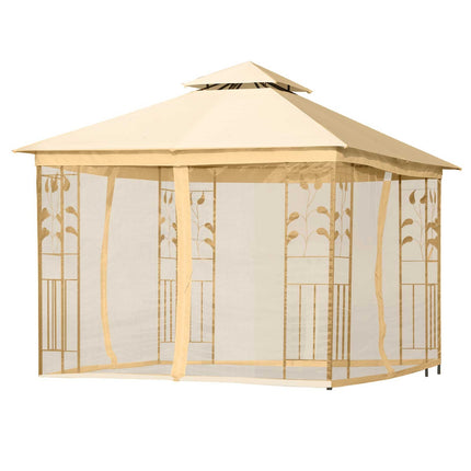 3x3m Beige garden pavilion tent - durable party tent