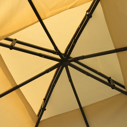 3x3m Beige garden pavilion tent - durable party tent