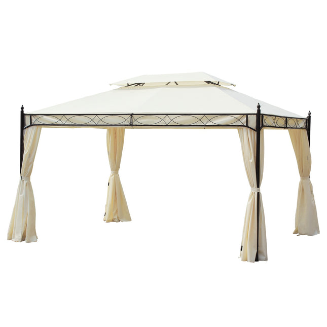 Cream Luxury Garden Pavilion Tent 3x4 m - Perfect for terrace