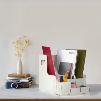 Magazine and tool box with 3 compartments