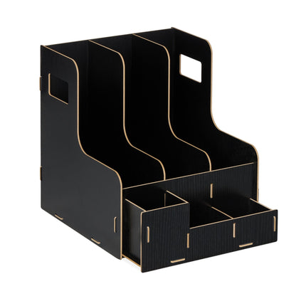 Magazine and tool box with 3 compartments