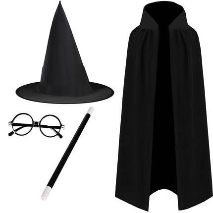 Magician/wizard costume set of 4 Kruzzel 19555