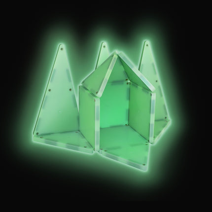 Magna-Tiles Magnetic Building Tiles Glow, 16 Pcs