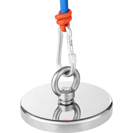 Magnet Fishing Kit, 1300 lb Pull Force, Neodymium, 20 m Rope, Gloves