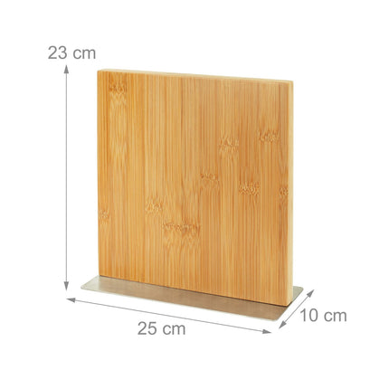 Magnetic Bamboo Knife Block – Reversible Holder