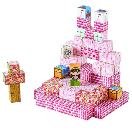 Magnetic Blocks Set, 100-Piece Princess Castle, Ages 3+