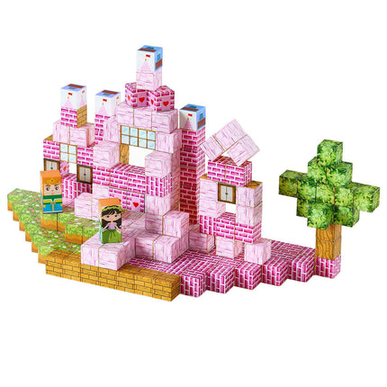 Magnetic Blocks Set, 100-Piece Princess Castle, Ages 3+