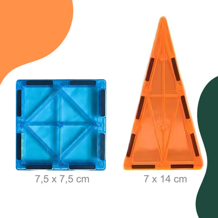 Magnetic Building Blocks Set – 100 Pieces, Geometric Shapes