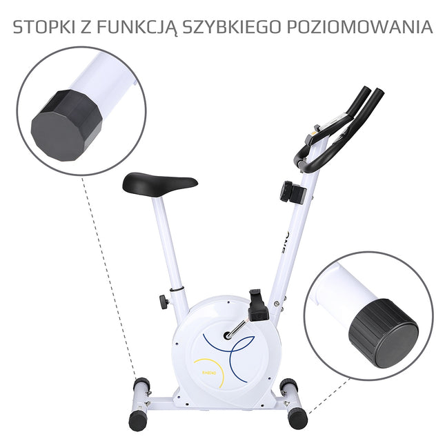 Magnetische hometrainer, verstelbare weerstand, wit