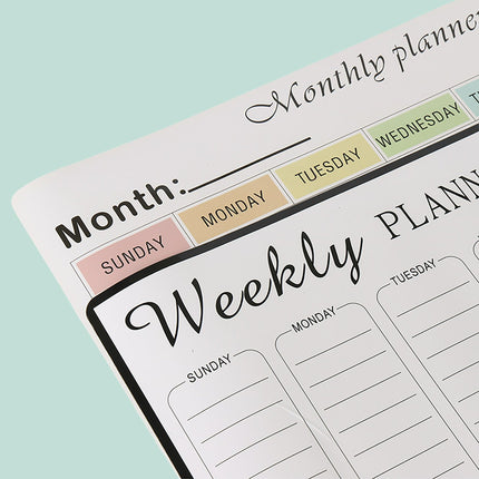 Magnetic Fridge Whiteboard Set, Weekly & Monthly Planners