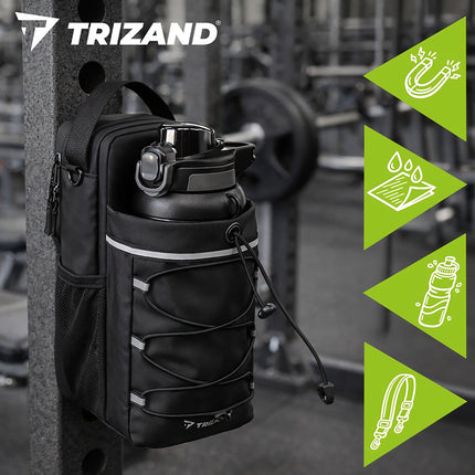 Magnetic Sports Bag 4.5L – Gym Organizer with Bottle Holder