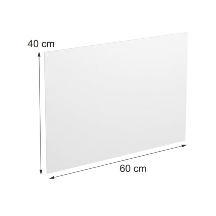 Magnetic Steel White Board, 60x40 cm, Wipe-Clean Surface