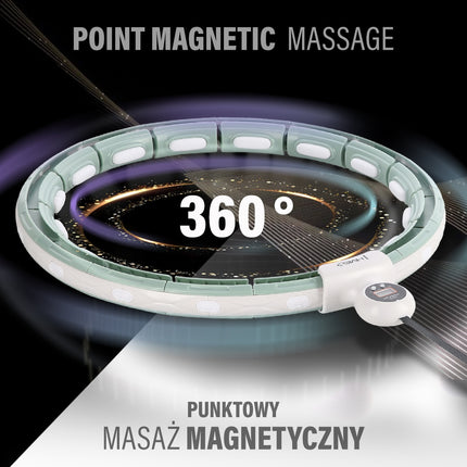 Magnetic Weighted Hula Hoop with Counter & Waist Support