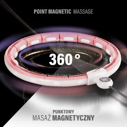 Magnetic Weighted Hula Hoop with Counter & Waist Support