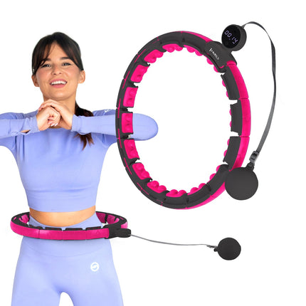 Magnetic Weighted Hula Hoop with Counter & Waist Support