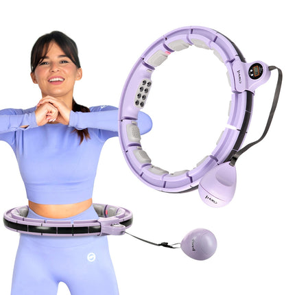 Magnetic Weighted Hula Hoop with Counter & Waist Support