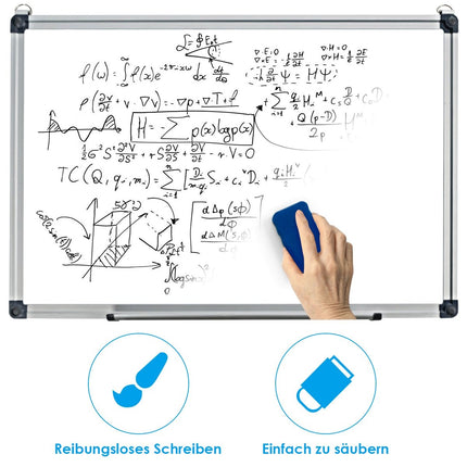 Magnetic Whiteboard with Aluminum Frame, 60 x 40 cm