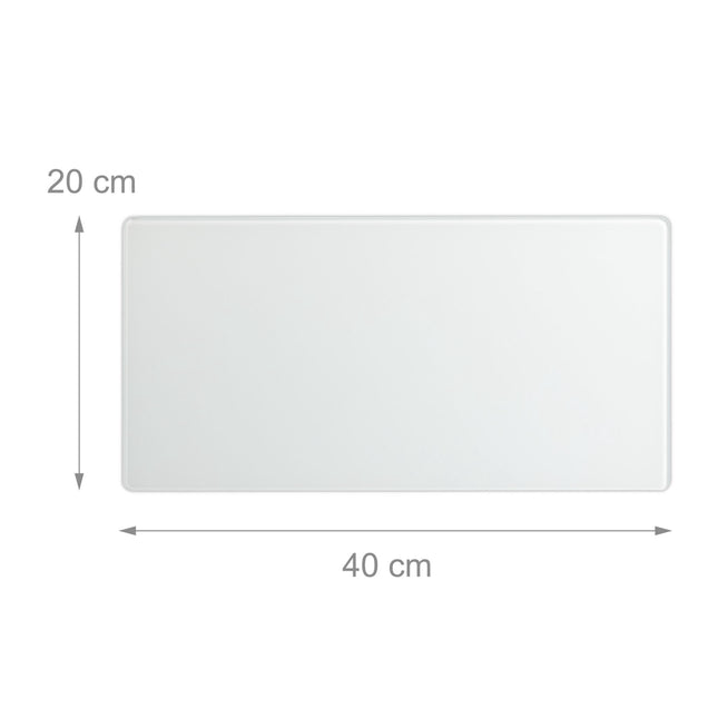 Magnetic board in black glass