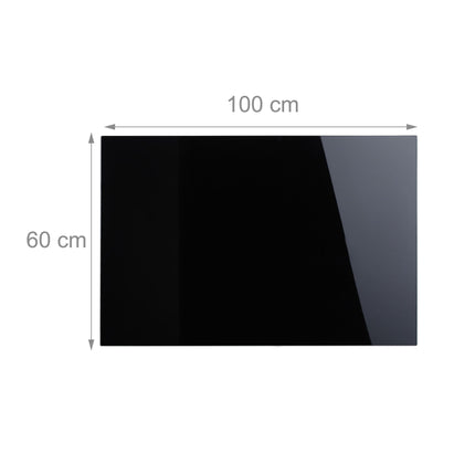 Magnetic board in black glass