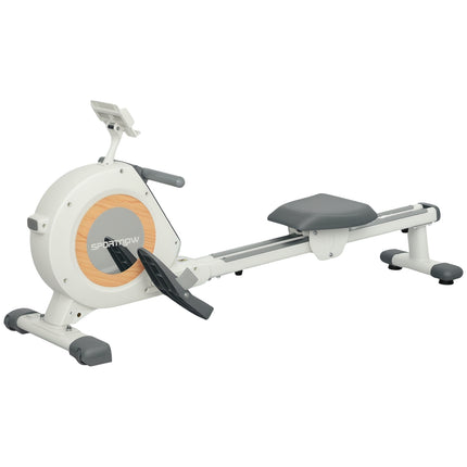 Magnetic rowing machine for the home with 16 resistance levels