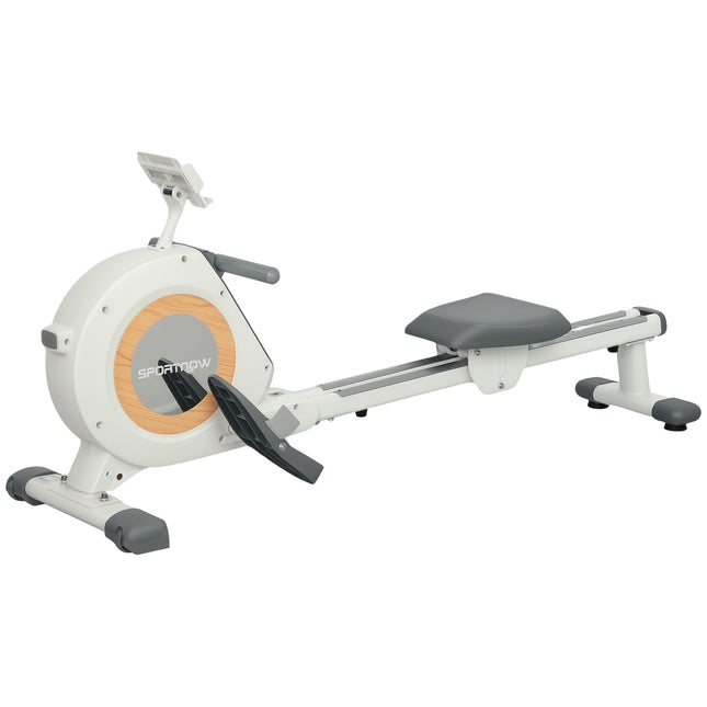 Roeitrainer voor thuis, magnetische roeitrainer met 16 weerstandsniveaus, LCD monitor, roeitrainer met telefoon/IPAD houder, voor cardiotraining, draagvermogen tot 150kg