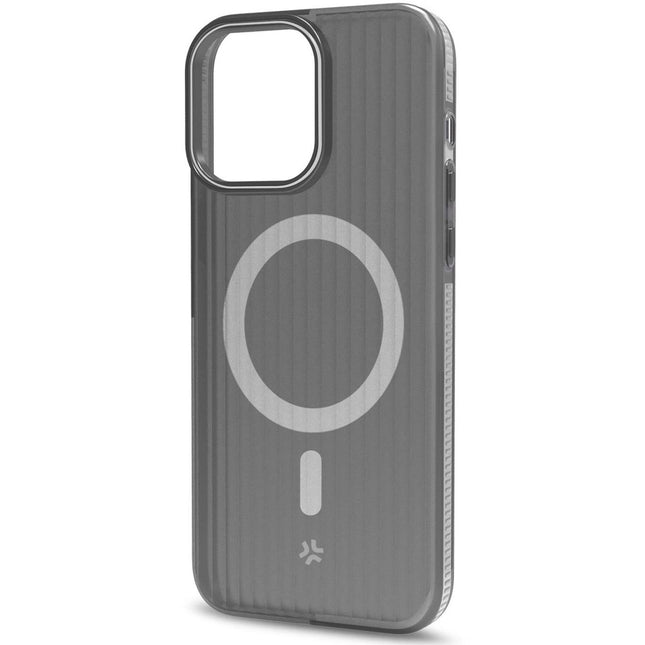 Magsuit MagSafe compatible case iPhone 16 semi-transparent Black