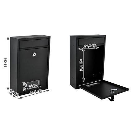 Mailbox S6237 - black