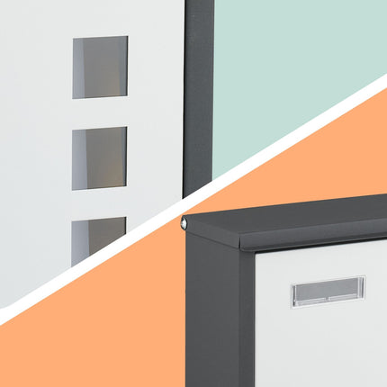 Mailbox with Newspaper Holder – Metal, Matte Finish