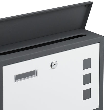 Mailbox with Newspaper Holder – Metal, Matte Finish