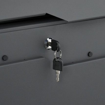 Mailbox with Newspaper Holder – Modern Design, Secure Lock
