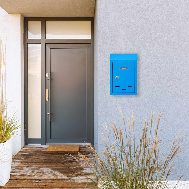 Mailbox with nameplate