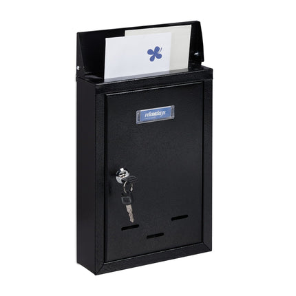 Mailbox with nameplate