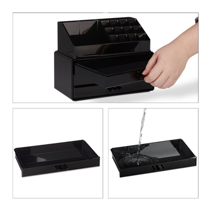 Makeup storage with 3 drawers