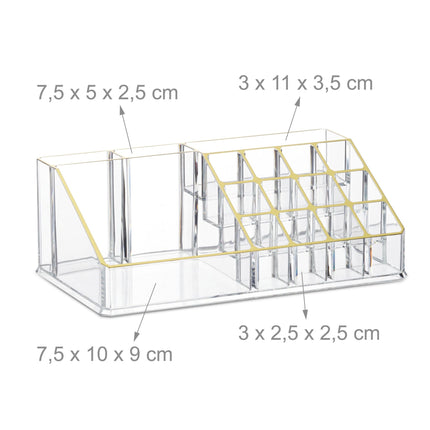 Makeup storage with 4 drawers