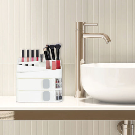 Makeup storage with drawers