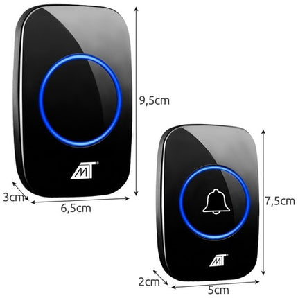 Malatec 21803 black wireless doorbell