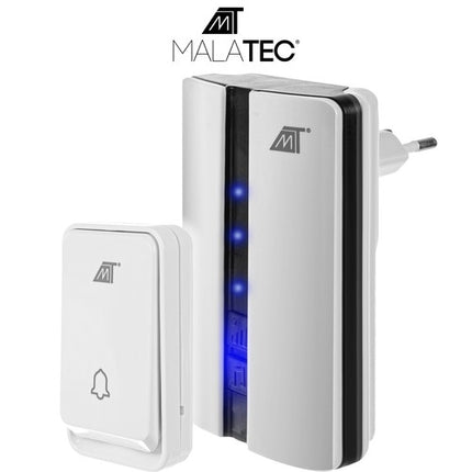 Malatec 23372 white wireless doorbell