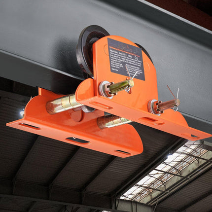 Manual Beam Trolley for Electric Hoist, 0.5 Ton, 60-120 mm