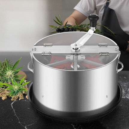 Manual Bud Leaf Trimmer, 16-Inch Bowl, Stainless Blades
