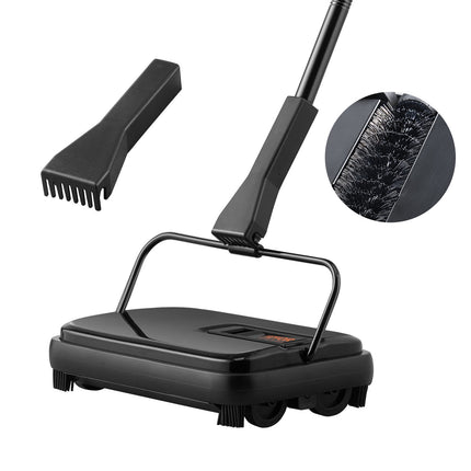 Manual Carpet Sweeper, 20 cm Path, 300 ml Bin, Comb