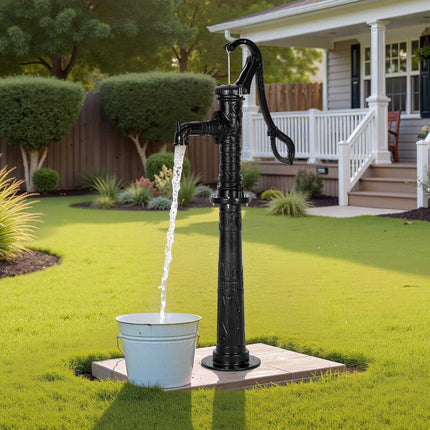Manual Cast Iron Well Pitcher Pump, 20 Ft Lift