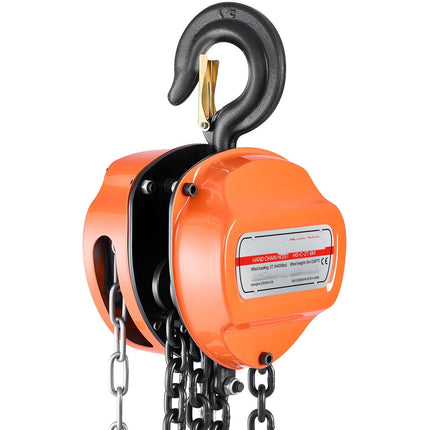 Manual Chain Hoist, 2 Ton Capacity, 6 m Lift, G80 Chain